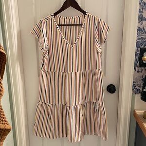 Grace & Lace Multicolor Striped Dress